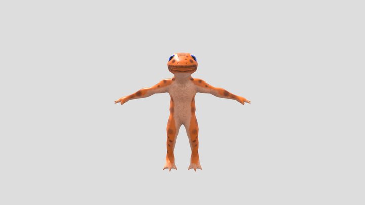 The Walter Gecko 3D Model