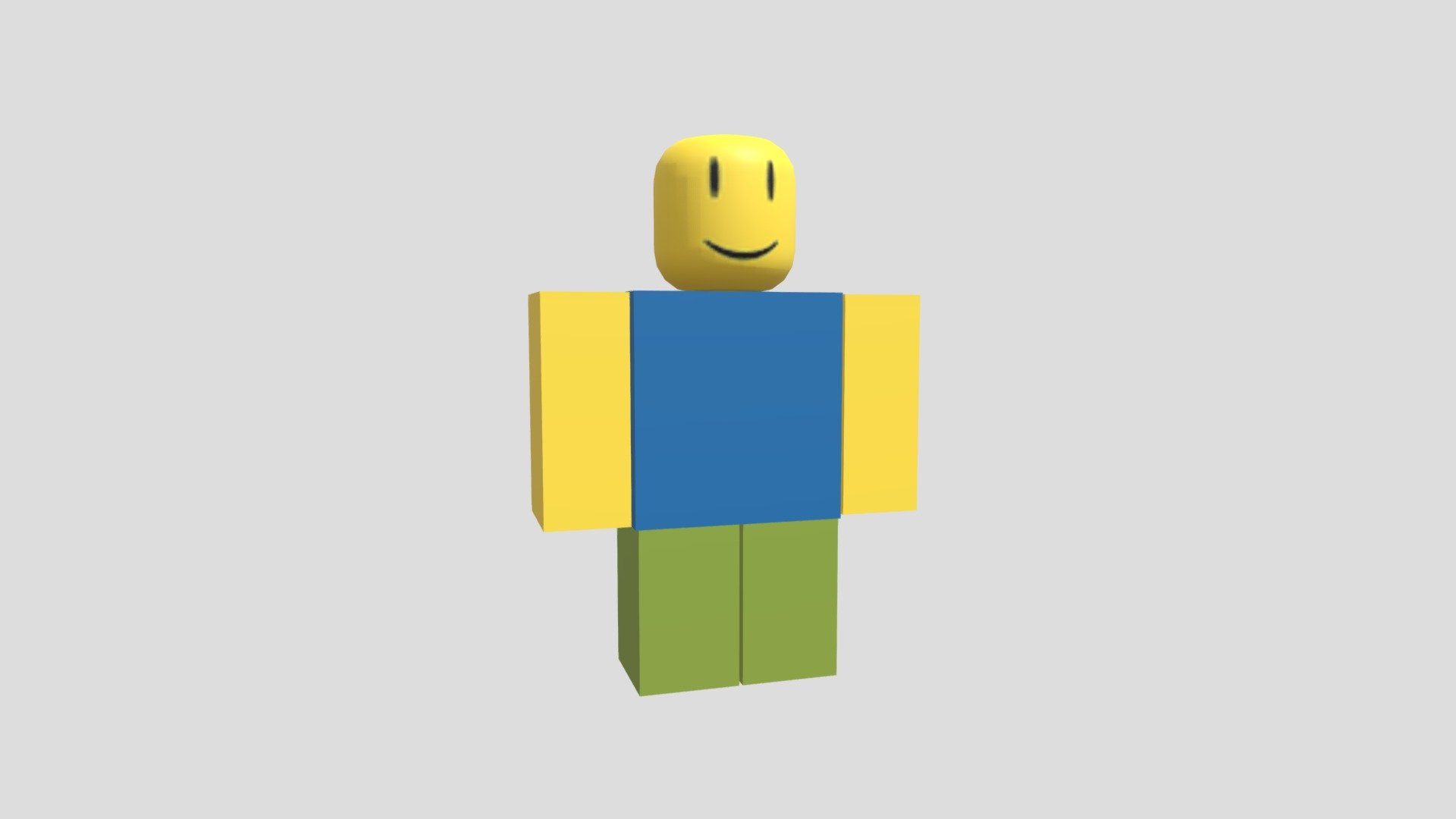 AI Art Generator: A blocky noob avatar from roblox with a yellow