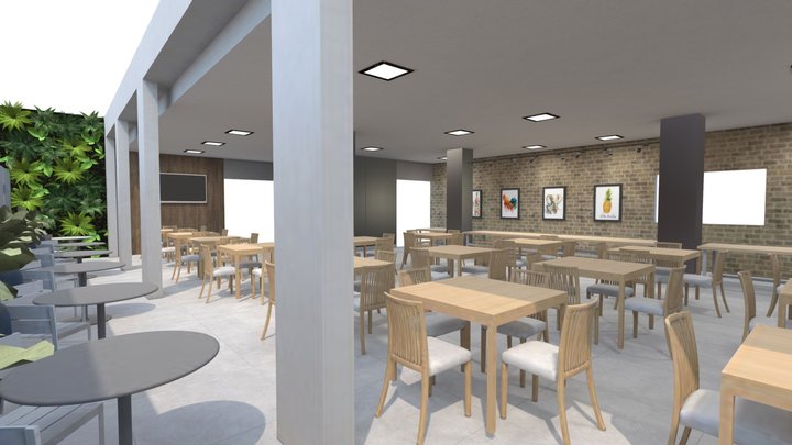 Luiz IEDA - Salao Cafe 3D Model