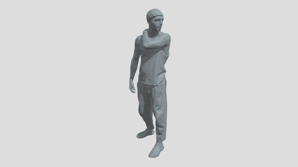 Lowpoly Male Standing