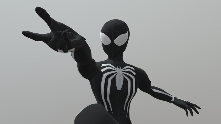 Spectacular Spider - Man PS4 Symbiote 3D Model