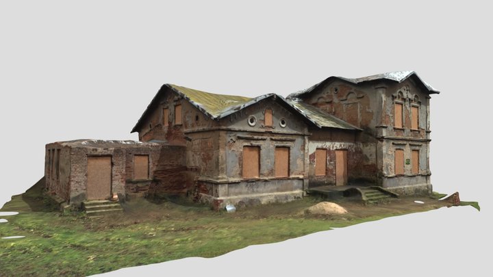 Dwór Kliczewo Małe [fotogrametria] 3D Model