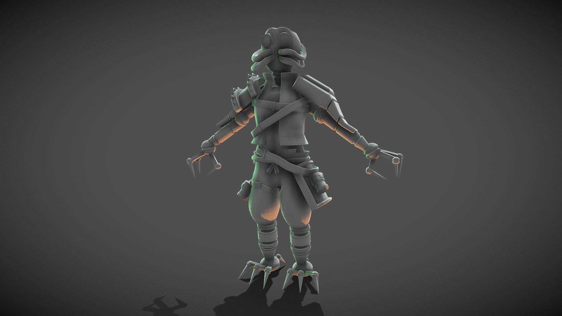 Cyberpunk Raider droid