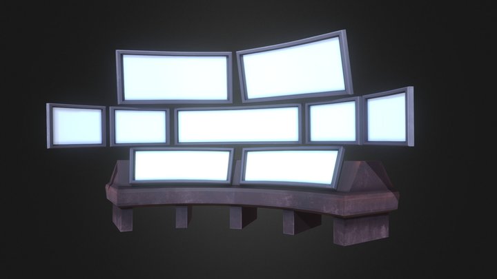 Monitor Panel 3D Model