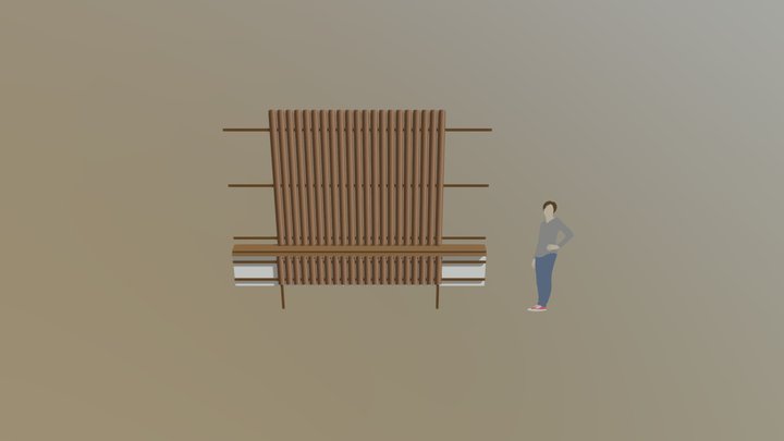 секция штакетник 3D Model