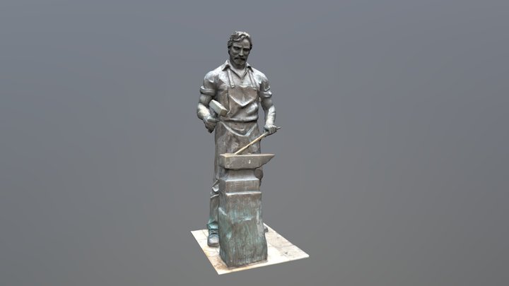 Burgos statue "El Herrero"