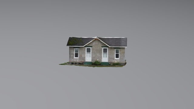Rock Cabin Camping 3D Model