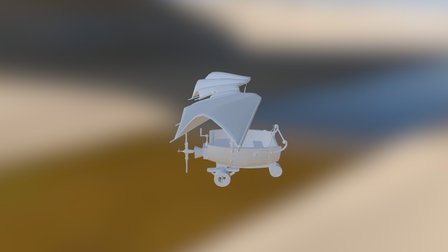 Flying Cart 3D Model
