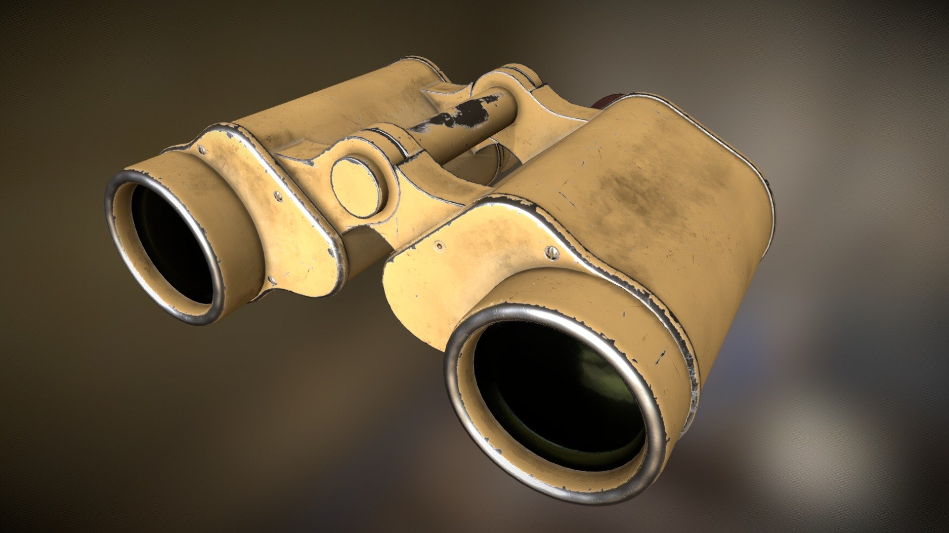 WWII German Dienstglas 6x30 CAG Binoculars — Sketchfab embed 3D viewer