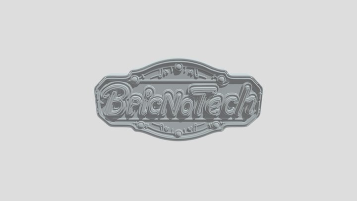 A fun sign Labled BricNoTech celebrating 3D Model