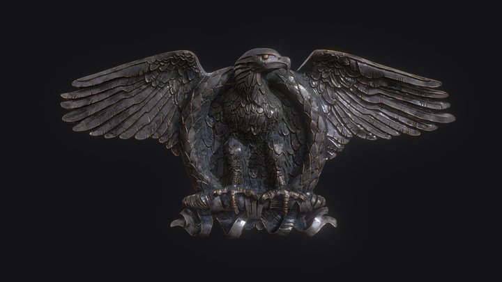 Aigle Impérial du pont d'Iéna 3D Model