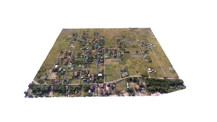 Дачный район 3D Model