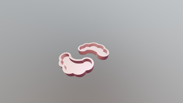 Under-eye patch molds 3D Model