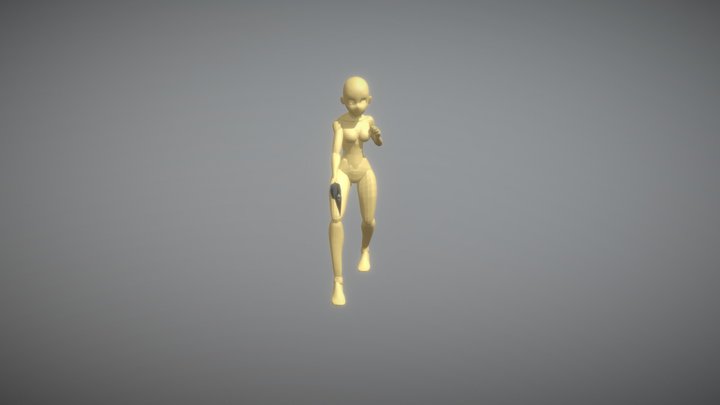 attack animated practice 3D Model