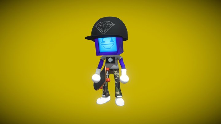Skater 3D Model