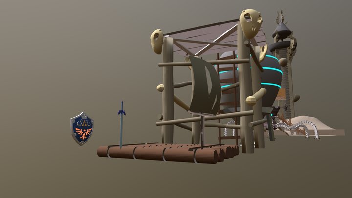 The Legend of Zelda: Breath of the Wild drafts 3D Model