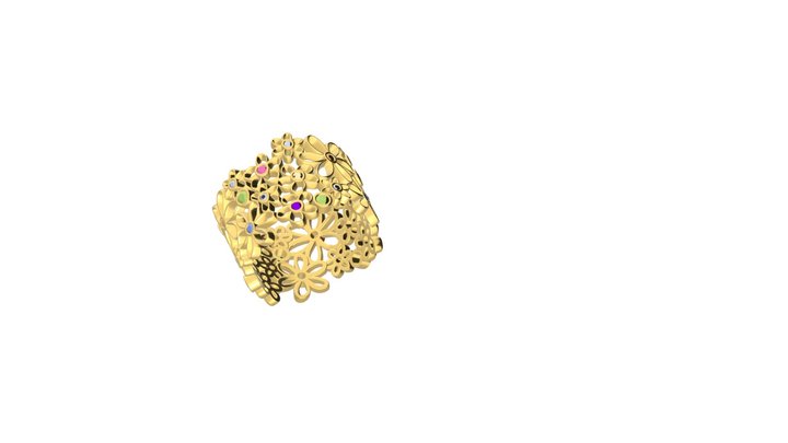 multi flower band 3D Model
