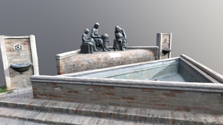 Merlettaie Offida 3D Model