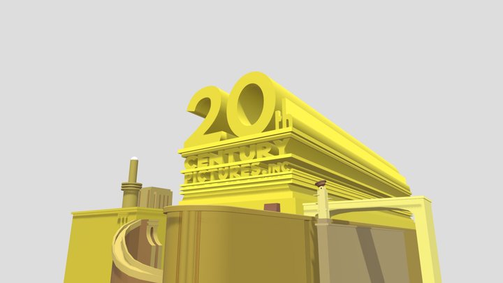 20th Century Pictures Logo 1933 Remake 3D Model