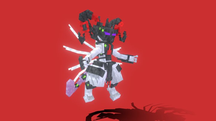 Armored Mewtwo 3D Model