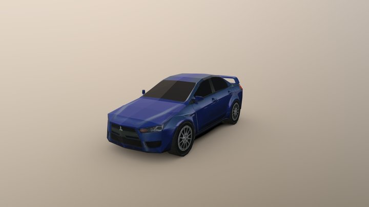 Lancer Evolution X - Super Drift NitroStream – Gratis 3D-model STL