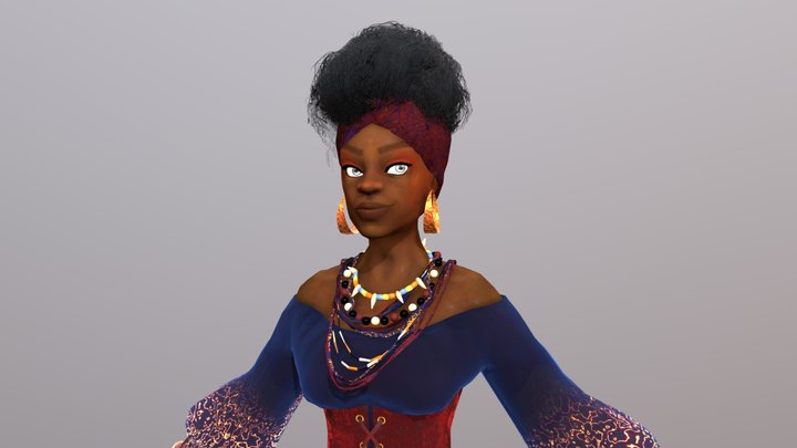 Marie Laveau "the vodoo queen" 3D Model