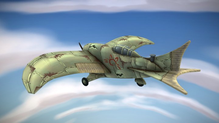 Bonney Gull Airplane 3D Model