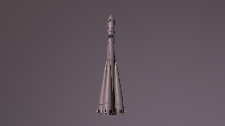 Rocket Vostok-1 3D Model
