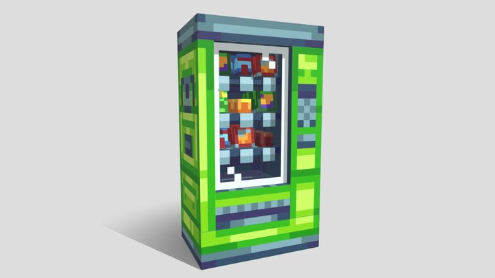 Lime Snack Machine 3D Model