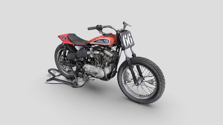 Harley Davidson XR750 Tracker 3D Model