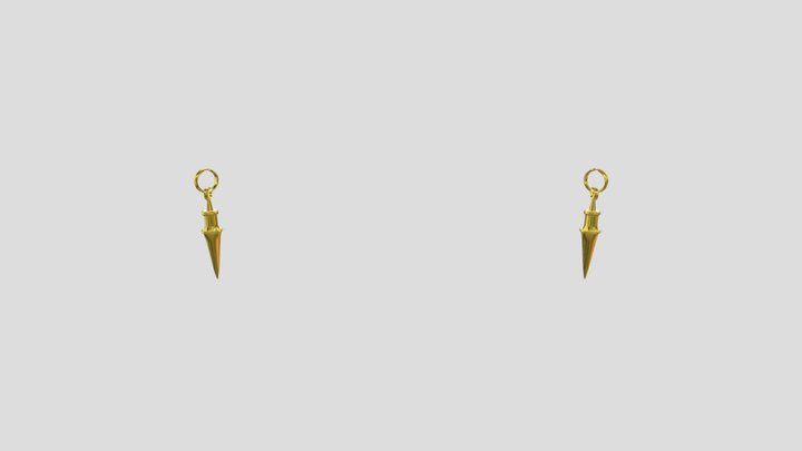 Yor Earrings Game Ready 3D Model