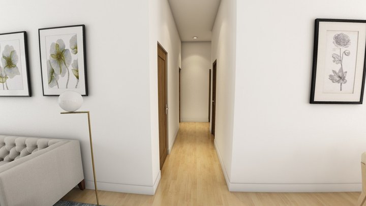 Living DIning Center 3D Model
