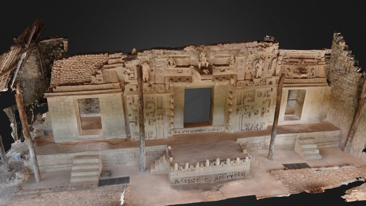 Estr. GT-1, the Acropolis/La Torre, Ek Balam 3D Model