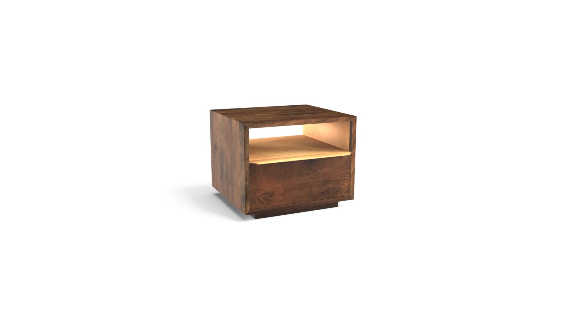 Anderson Bedside Table, Mango Wood
