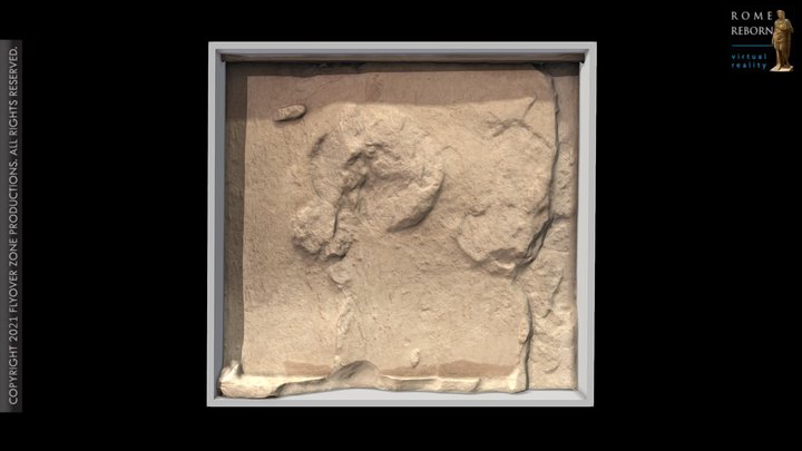 3D rendering of Metope West 12 (Parthenon)