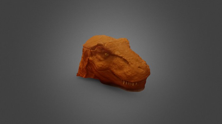 Dino head fbx 3D Model
