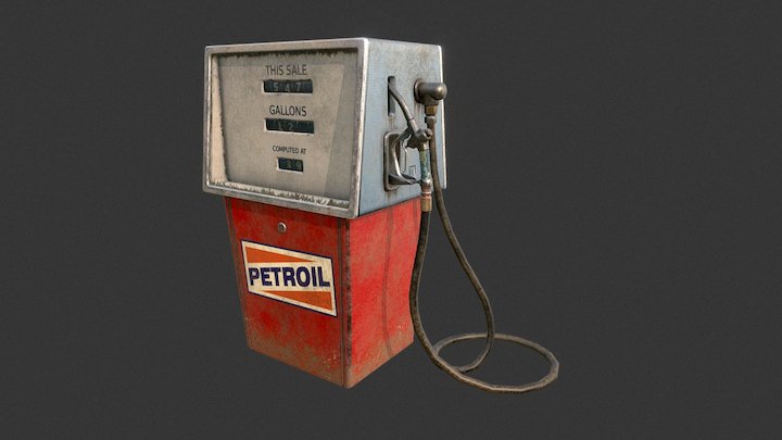Gas Pump 3D Model
