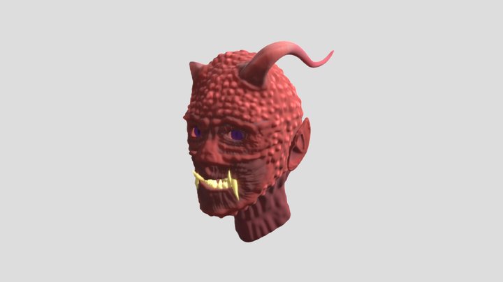 Demon Head 3D Model