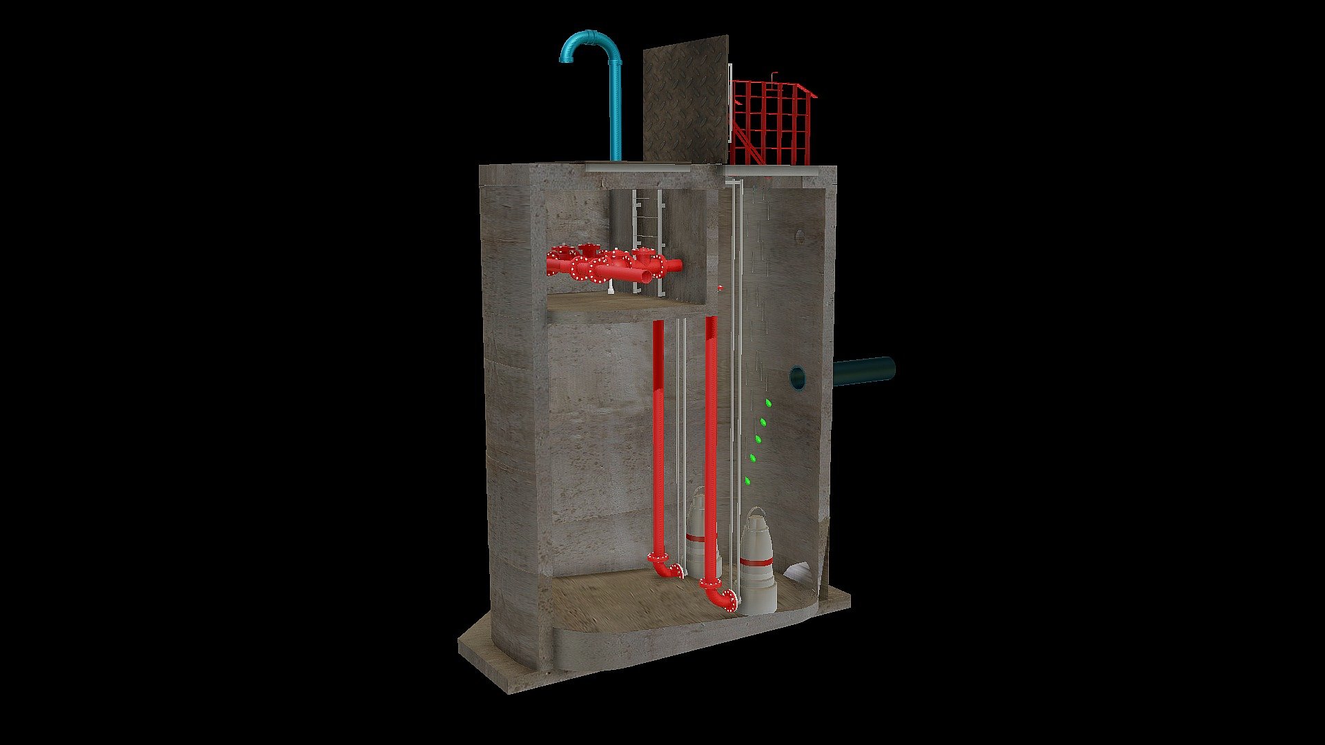 Pump Station - 3D model by Oldcastle Infrastructure (@oldcastle.com ...