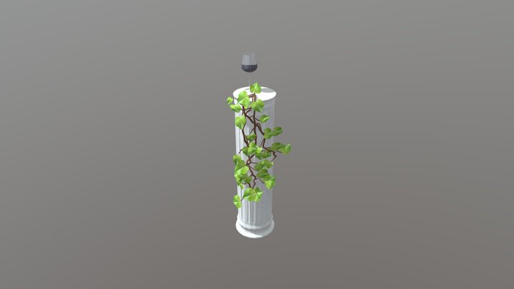 Marble and Wine 3D Model