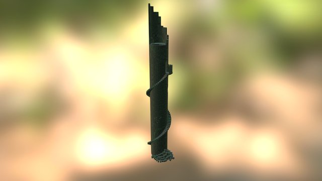 Fantasy Tower Ruin 3D Model