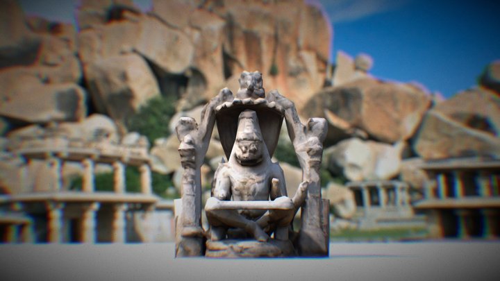 Hampi Narasimha Statue