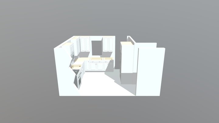 Kitchen Exploded 3D Model