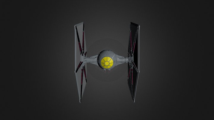 Starwars Tie 4 3D Model