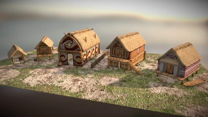 Cucuteni–Trypillia culture architecture 3D Model