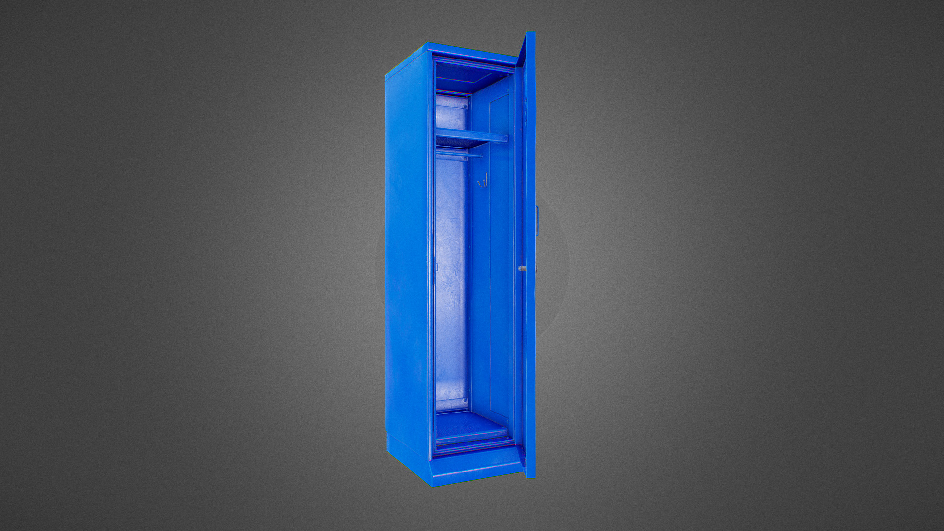 3D model School Locker - This is a 3D model of the School Locker. The 3D model is about a blue light on a wall.