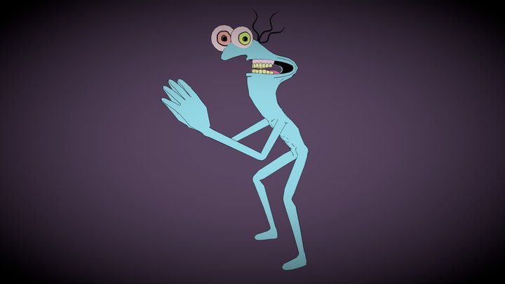 Smiling Friends - The Landlord (Rigged) 3D Model