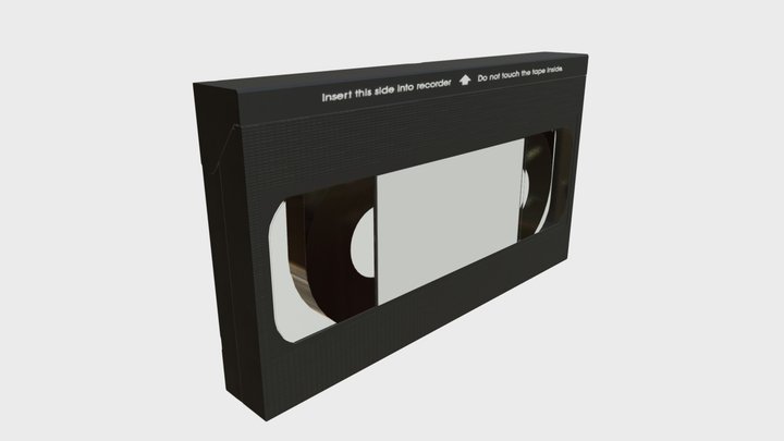 VHS videotape cassette 3D Model