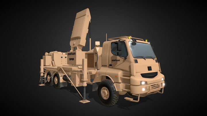 ASELSAN SİPER ÜRÜN 1 AKR - ÇELİK KUBBE 3D Model