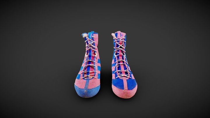 Dad Feels - Boxing Shoes 3D Model